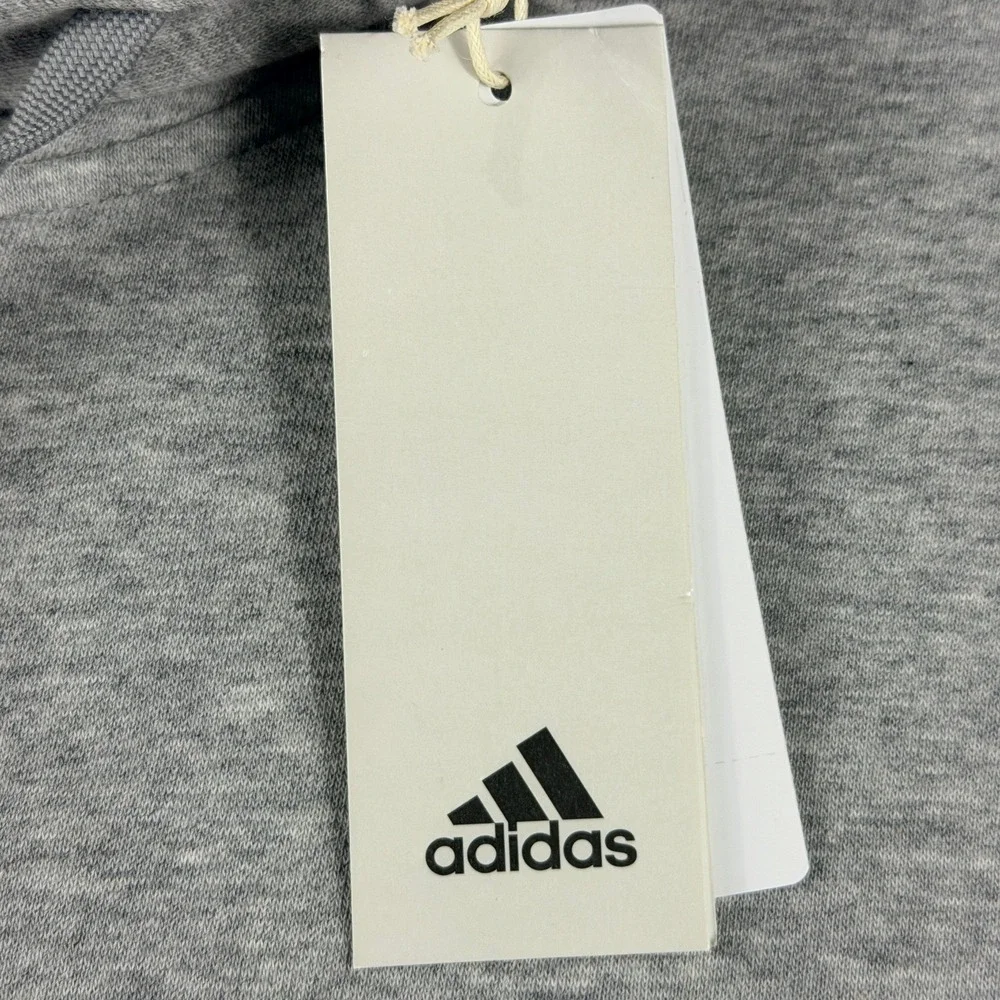 Adidas Mens M MOD ESS H Pullover‎ Hoodie Medium Grey Heather IW2642 Large NWT
